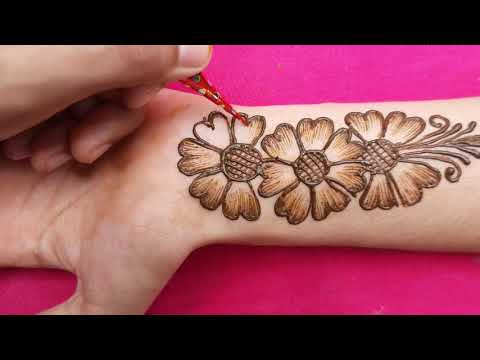 Latest Flowers Arabic Mehndi Design for Hands|| wedding special Arabic Full Hand Mehndi Designs