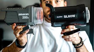 Amaran 200d VS Godox SL60W and Unboxing!