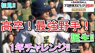【プロ野球スピリッツ2021グランドスラム】1年チャレンジ!!高卒最強野手を作ってみた!!（ニンテンドーswitch）