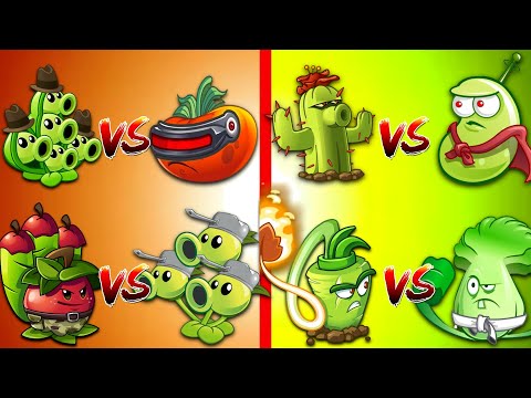 PVZ 2 - Free vs Premium Plants Challenge - Pea Pod vs Ultomato, Cactus vs Laser Bean and More...