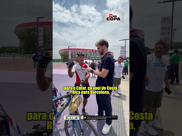 Costarriquenho pedala por 35 dias para assistir à Copa do Mundo no México | CNN ESPORTES
