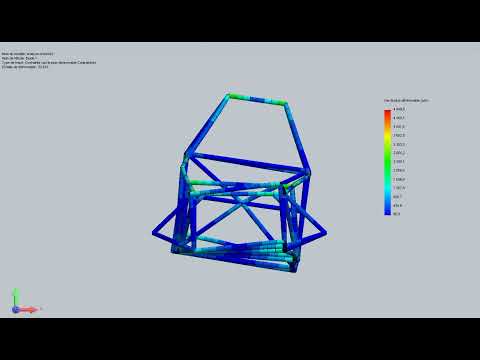 Torsion simulation electric vehicle frame FEA finite element analysis Part 2