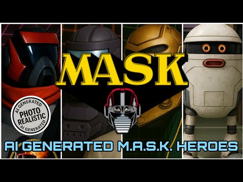 M.A.S.K. Heroes Reimagined in Stunning AI Art – 80s Cartoon Legends Brought to Life!
