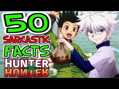 50 SARCASTIC ANIME FACTS - HUNTER X HUNTER 2011 - EXAM ARC (DON'T LAUGH/GET TRIGGERED CHALLENGE)