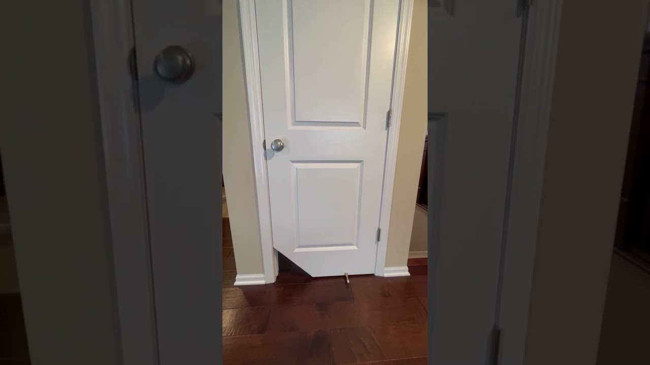 Non-Standard Kitty Korner cat door install