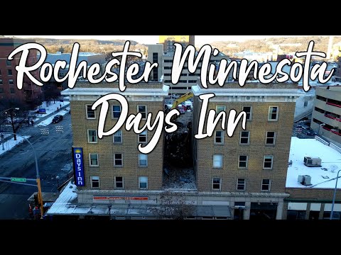 Days Inn Demolition 12-17-18 Now Empty Lot 6-17-20 Rochester Minnesota DJI M2P and Pro Platinum 4k