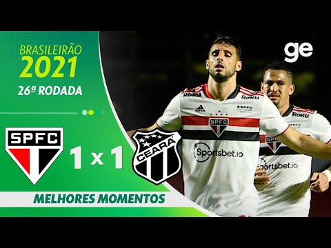Gols e lances de São Paulo x Ceará