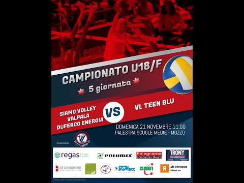 U18/F : SIAMO VOLLEY VALPALA - VL TEEN BLU