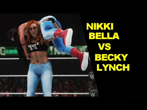 WWE 2K19 Nikki Bella vs Becky Lynch - Knockout Match