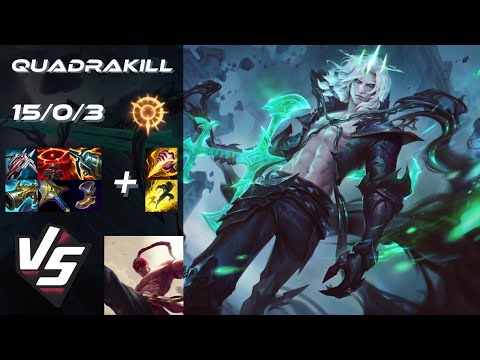 JUNGLE Viego vs Lee Sin [QUADRAKILL] - NA Grandmaster Patch 14.12