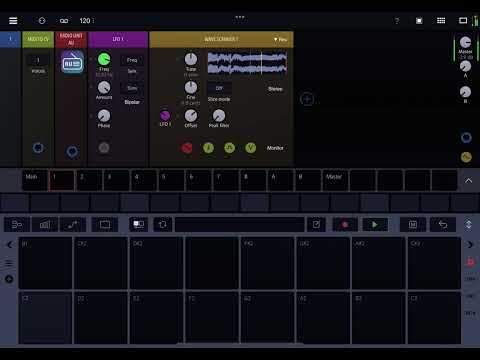 Wave scanner module demo - Drambo v2.25 / DSP Extensions 1 IAP