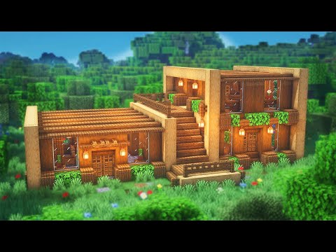 Minecraft Großes Haus bauen Tutorial 1.20 - Großes Haus bauen in Minecraft Survival Tutorial