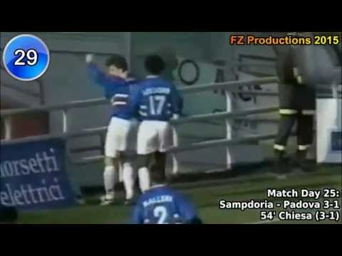 Enrico Chiesa - 138 goals in Serie A (part 1/4): 1-37 (Sampdoria, Cremonese 1992-1996)
