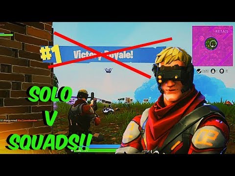 Fortnite Battle Royale - SOLO v SQUADS - 22 FRAGS - FAIL!! OG - OLD SCHOOL
