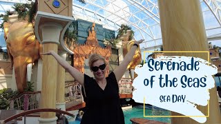 Enjoying a Sea Day - Serenade of the Seas - Canada New England Cruise Vlog - Royal Caribbean