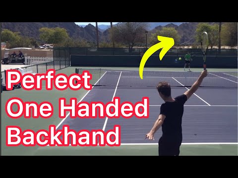 Hit A Perfect One Handed Topspin Backhand (5 Easy Steps - Tennis Technique)
