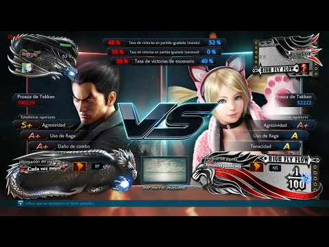 94_3 Kazuya Mishima (Masters) vs (Tincho) Lucky Chloe - Tekken 7 ( Uchiha x24 ) Online sin Grafica