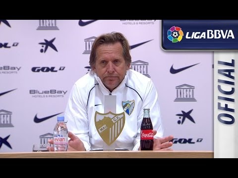 Rueda de Prensa de Schuster tras el Málaga CF (0-1) Real Sociedad - HD