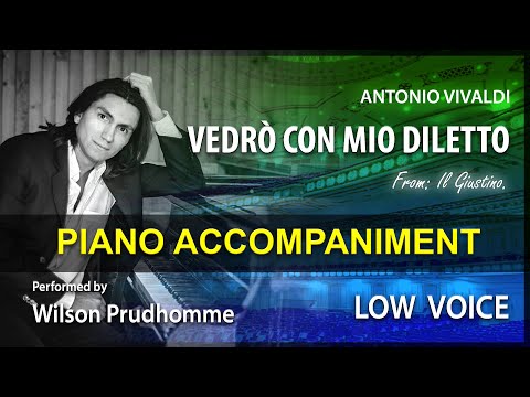 Vedrò con mio diletto Karaoke Vivaldi Low Voice
