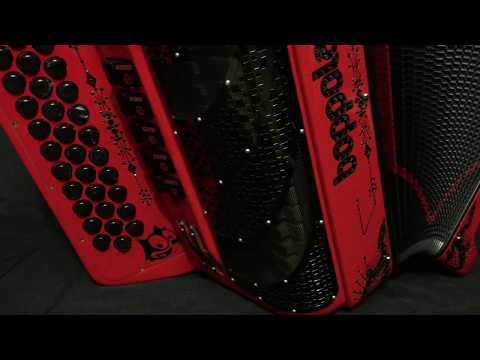 boppola accordions - Custom Folk 77 - Ferrari Red