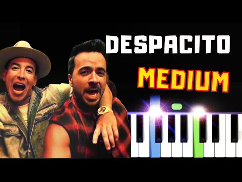 Despacito I Luis Fonsi ft. Daddy Yankee | Medium Piano Tutorial I Sheet Music PDF I SLOW