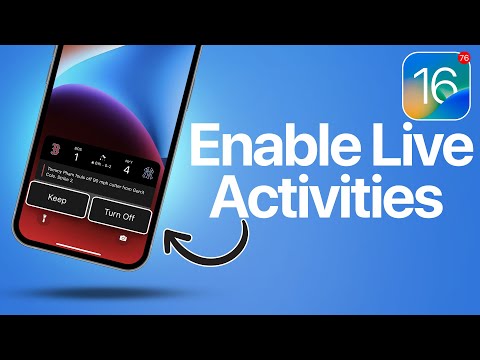 Enable Live Activities on iPhone