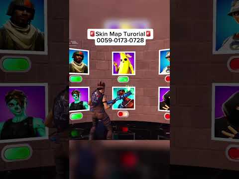 (TUTORIAL) NEW BEST Skin Map in Fortnite? 😳💀 #shorts