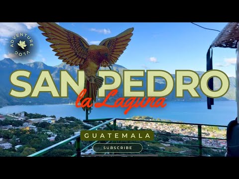 This is SAN PEDRO LA LAGUNA in Lake Atitlan 🇬🇹🌋
