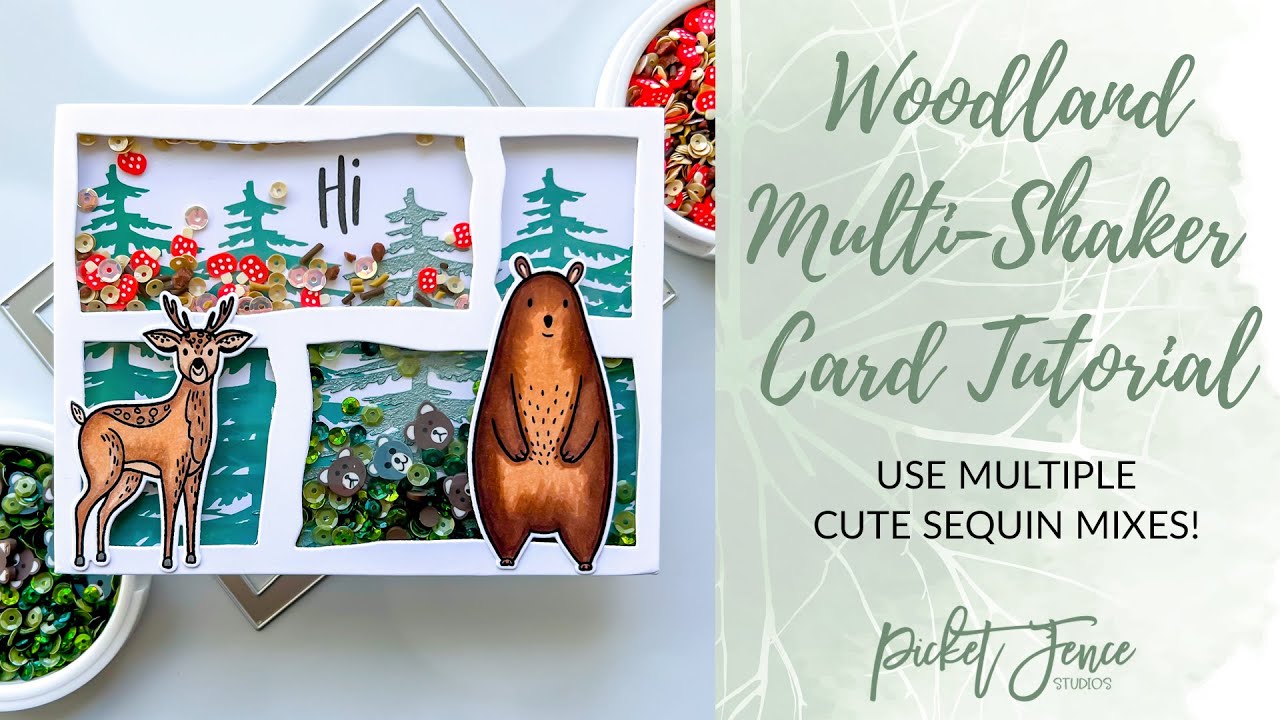Multi-Window Shaker Card Tutorial + Embellishments for Cards