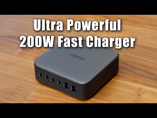 منصة شحن سريعة جدا بقدرة 200 واط من UGREEN بستة من...