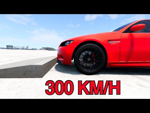 Cars vs Square Speed Bump - BeamNG.drive