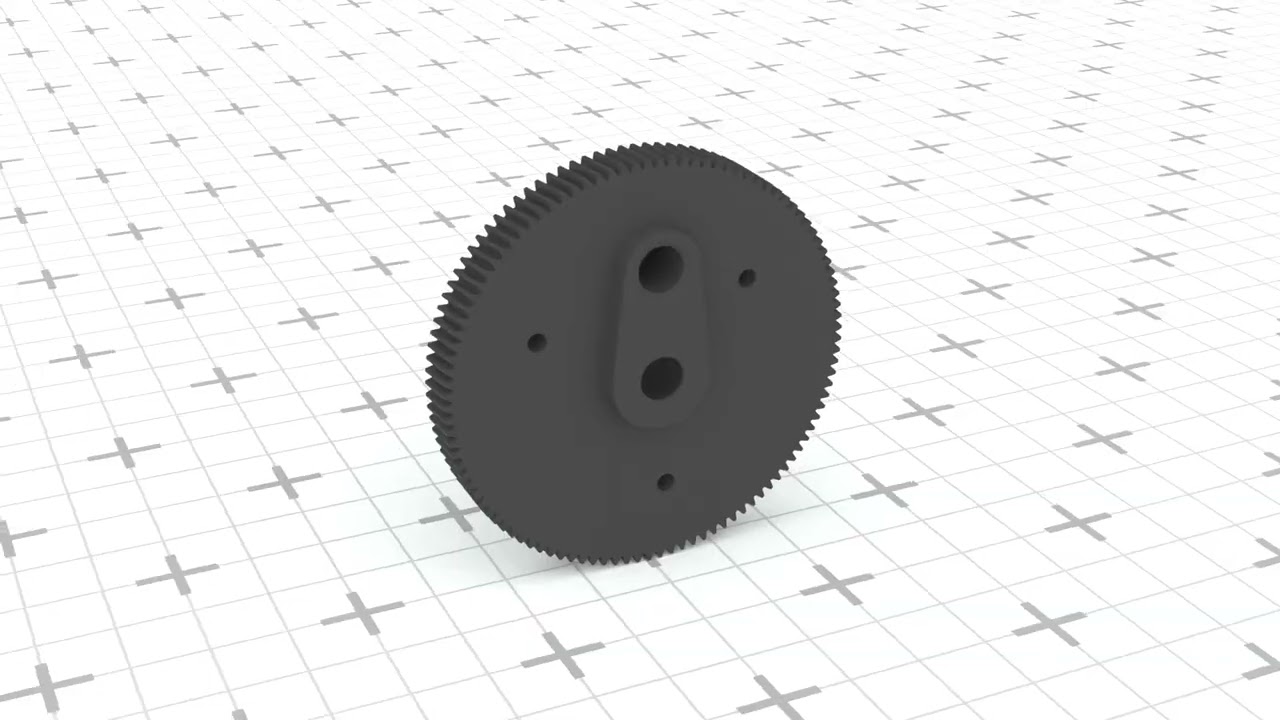 Porsche Cayenne II 958 Rear Wiper Motor Gear 958955711 3D Print Model