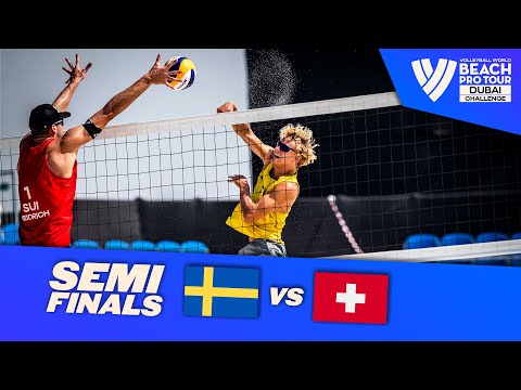 Åhman/ Hellvig vs. Heidrich/ Dillier - Semi Final Highlights Dubai 2022 #BeachProTour