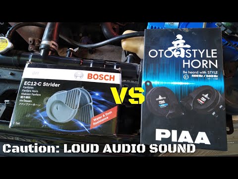 Bosch EC12-C Strider VS PIAA Horn CAUTION: LOUD AUDIO SOUND!
