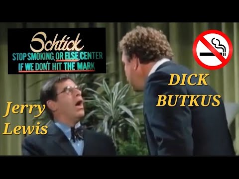 DICK BUTKUS 'Stop Smoking OR ELSE' Jerry Lewis 1983