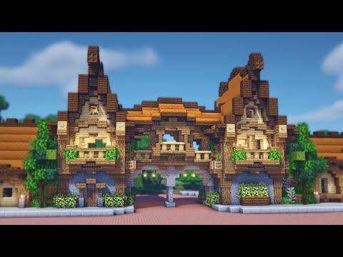 Minecraft | How to Build a Medieval Gate House (Tutorial)