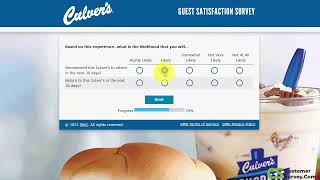 Culver's Guest Satisfaction Survey on Tellculvers.com