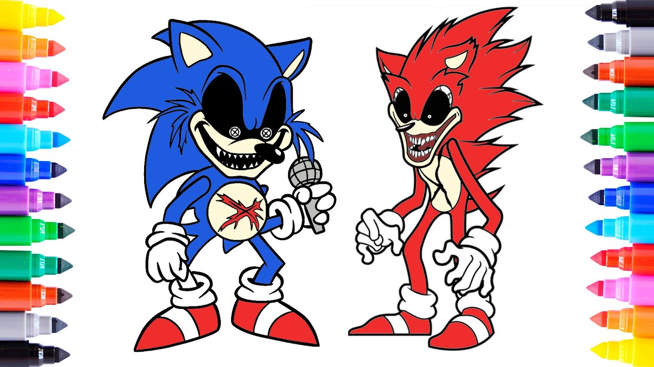 Sonic.Exe Coloring Pages / How to Color Sonic.Exe