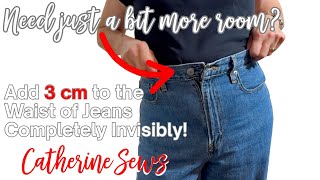 Enlarge the Waistband of Jeans INVISIBLY