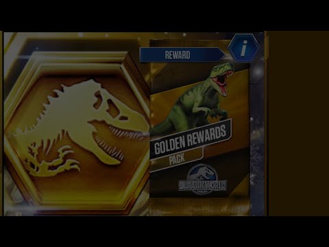 Golden Rewards Pack Opening Jurassic World The Game!!