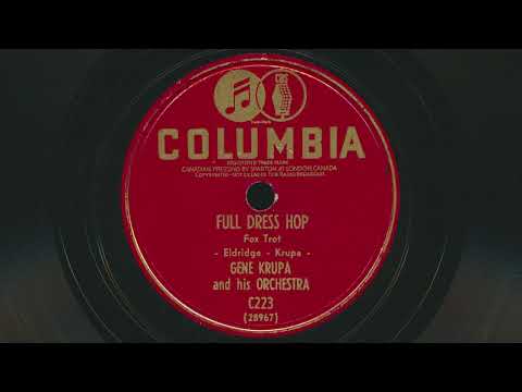 1941 GENE KRUPA Full Dress Hop BIG BAND JAZZ Instrumental - 78 RPM Record