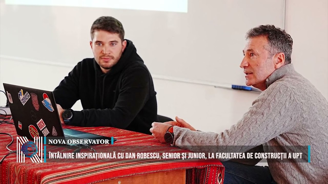 Întâlnire inspirațională cu Dan Robescu, senior și junior, la Facultatea de Construcții a UPT