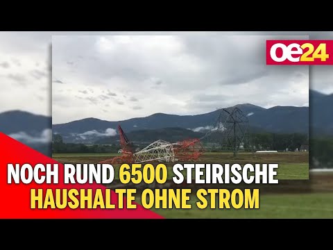 Tote nach Unwettern | Orkanböen reißen Strommasten um | Das Murtal gleicht einem Schlachtfeld