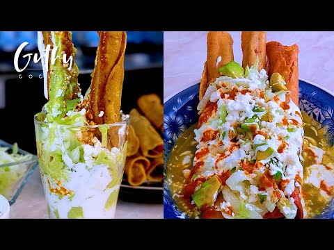 Antojitos Mexicanos: Flautas Ahogadas en Salsa Roja y Verde 🇲🇽😋