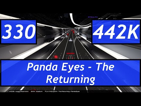 Audiosurf 2 Ep. 330: Panda Eyes - The Returning. 442K score. Super Ninja Mono.