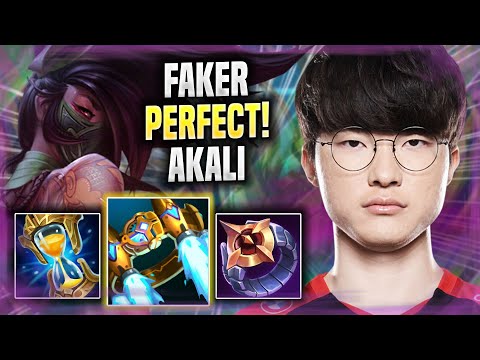 FAKER PERFECT GAME WITH AKALI! - T1 Faker Plays Akali MID vs Viktor! | Season 2022
