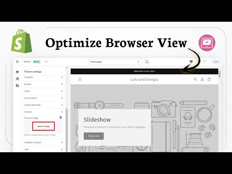 How to add Favicon in Shopify (Website Detail Set)