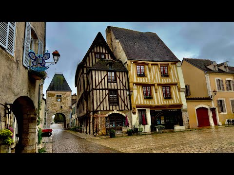 Noyers, the loveliest medieval village in Burgundy, France