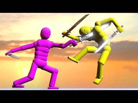 Smart AI Sword Fights with Active Ragdoll Physics - OVERGROWTH