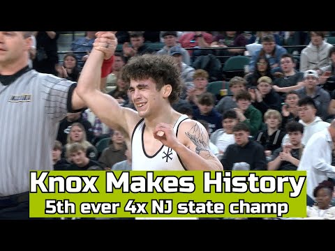 SJV's Anthony Knox Makes History | 5th 4x NJ state champ | def. Nathan Braun 18-4 126 lb. final